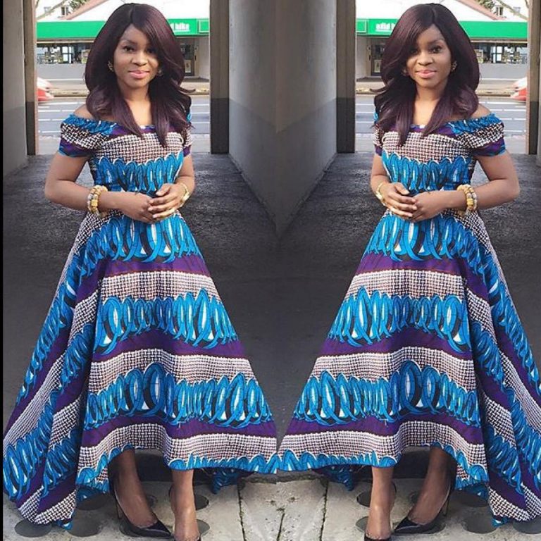 Wearing Ankara type dresses and the different designs