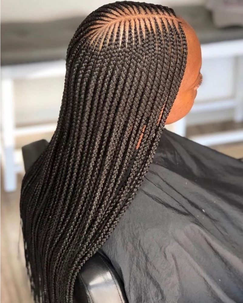 40 Latest Tail Models For Ghana Hait Braids