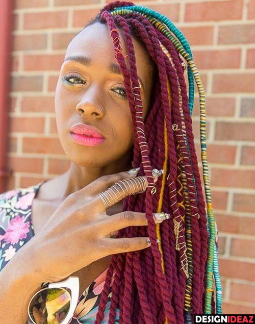 20 Cosy Hairstyles with Yarn Braids