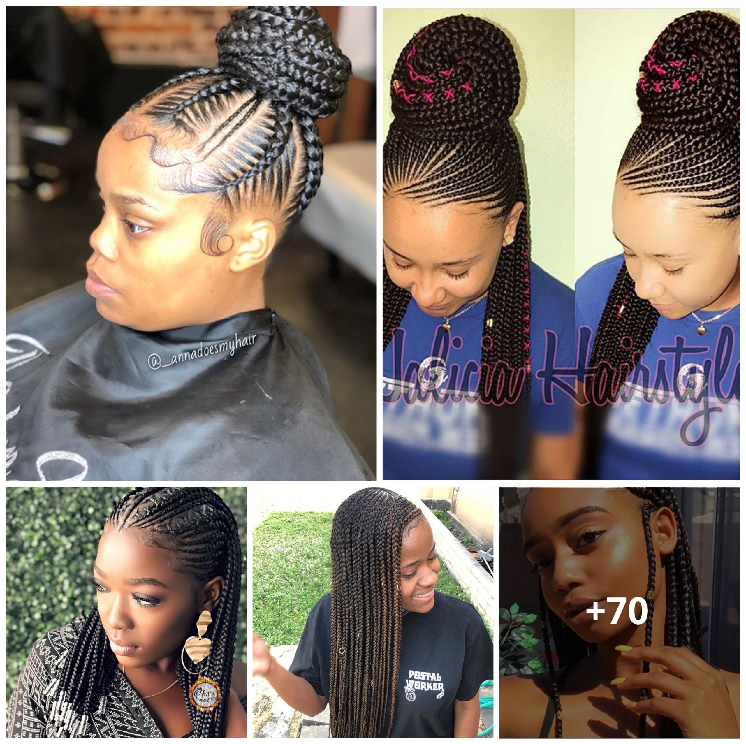 70 PHOTOS: New Ghana Weaving Hairstyles For Ladies