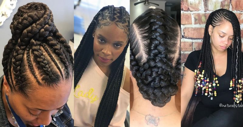 260 Simple and Elegant Ghana Braids Hair Style