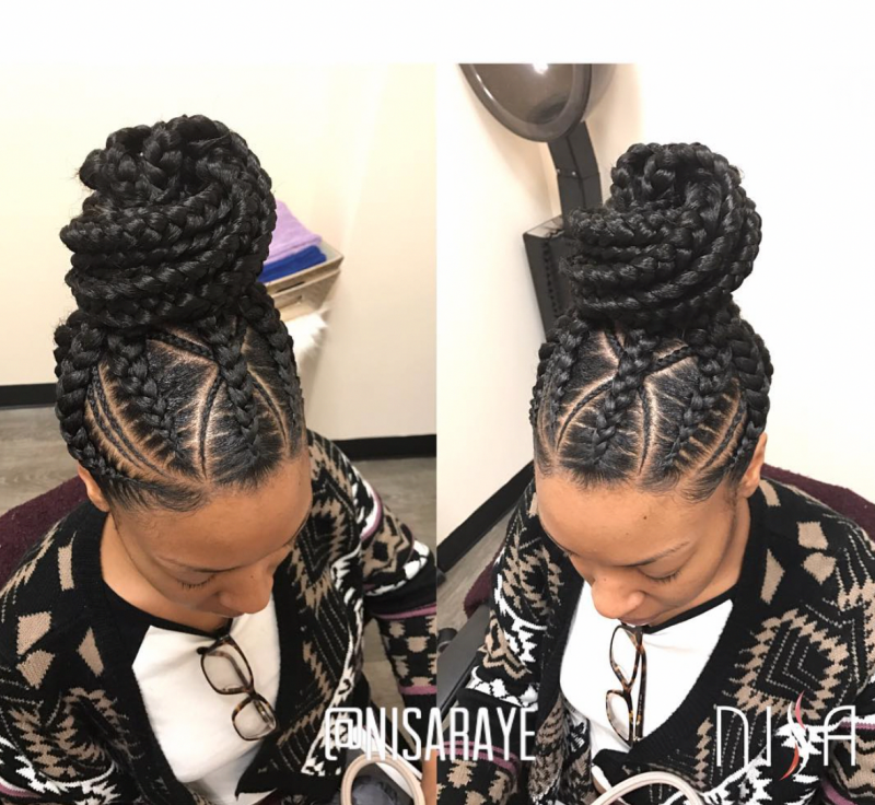 260 Simple and Elegant Ghana Braids Hair Style