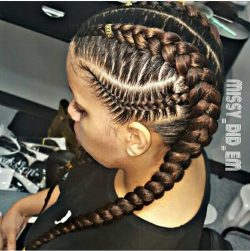 25 Most Impressive Ghana Braid Updo