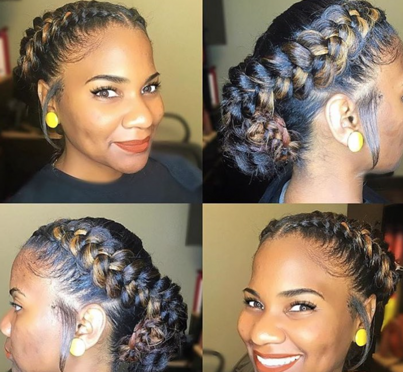 Simple and Elegant Ghana Braids Hair Style