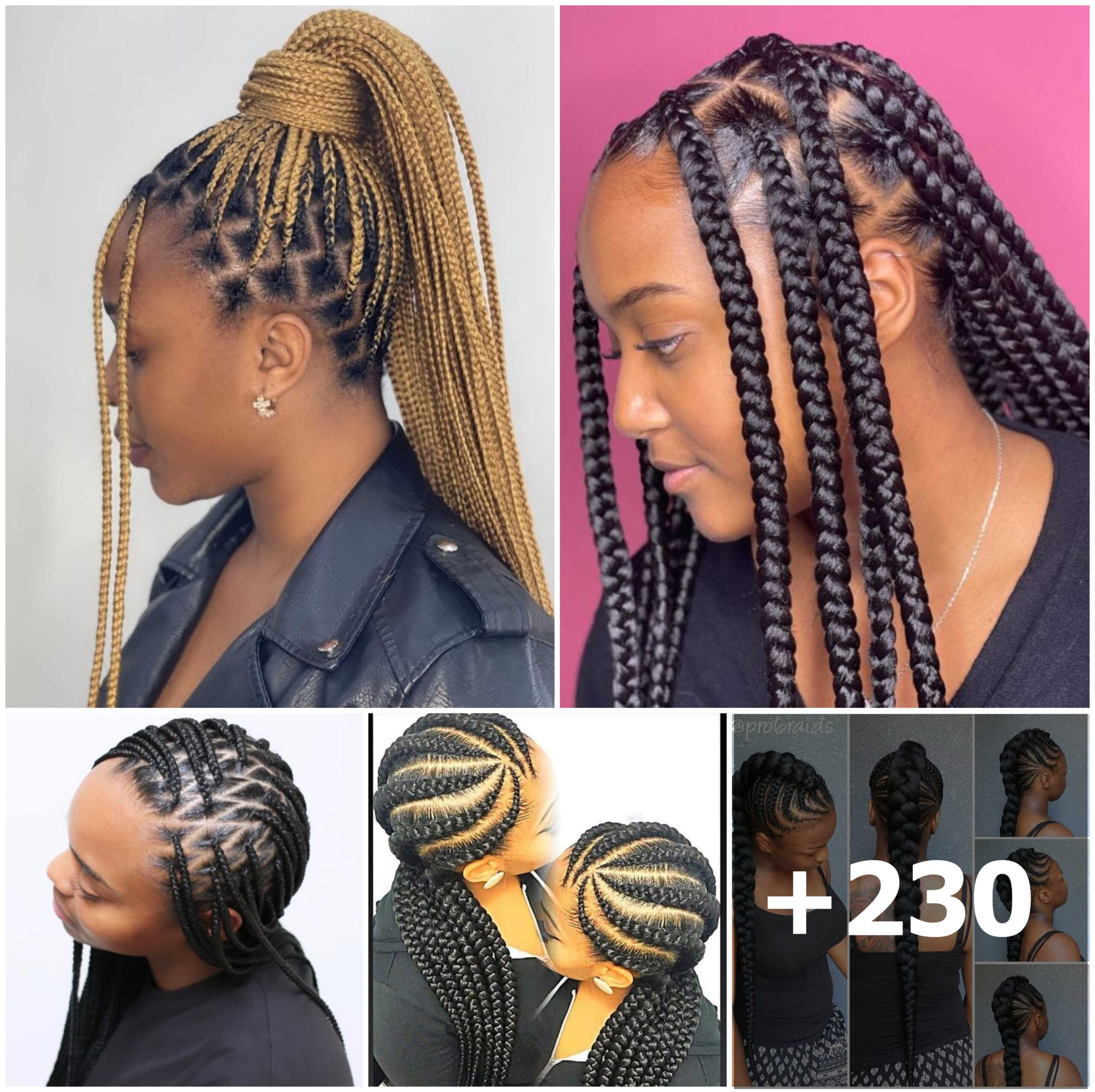 230 Impressive Ghana Braids Hair Style