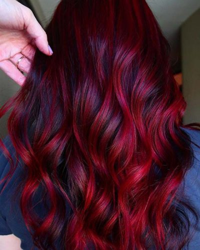 30 Gorgeous Dark Red Hair That’s so Hot Right Now