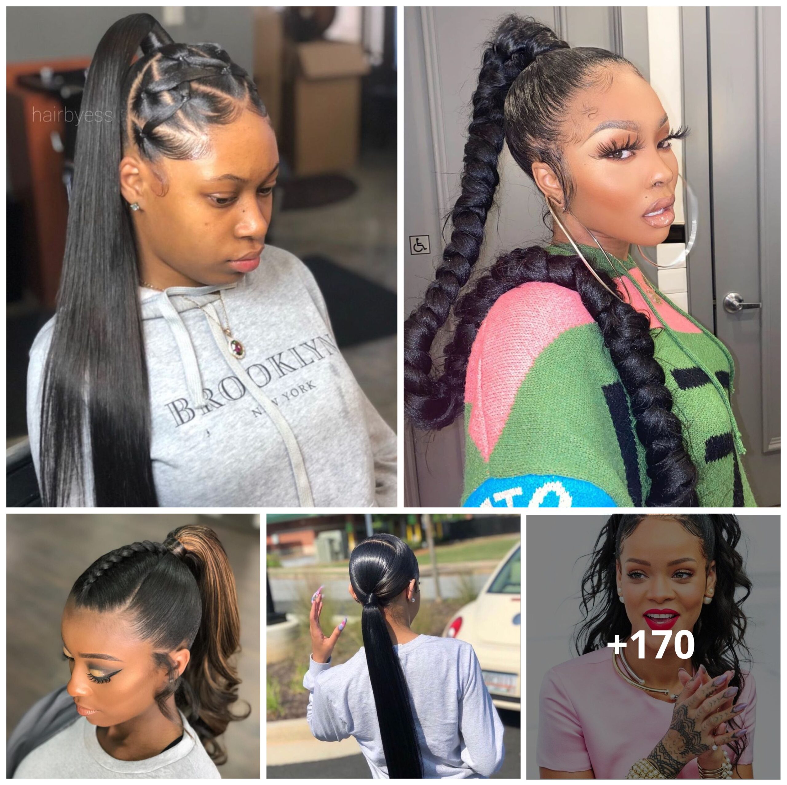 170 Cute Ponytail Hairstyles for black hair You Need to Try Today