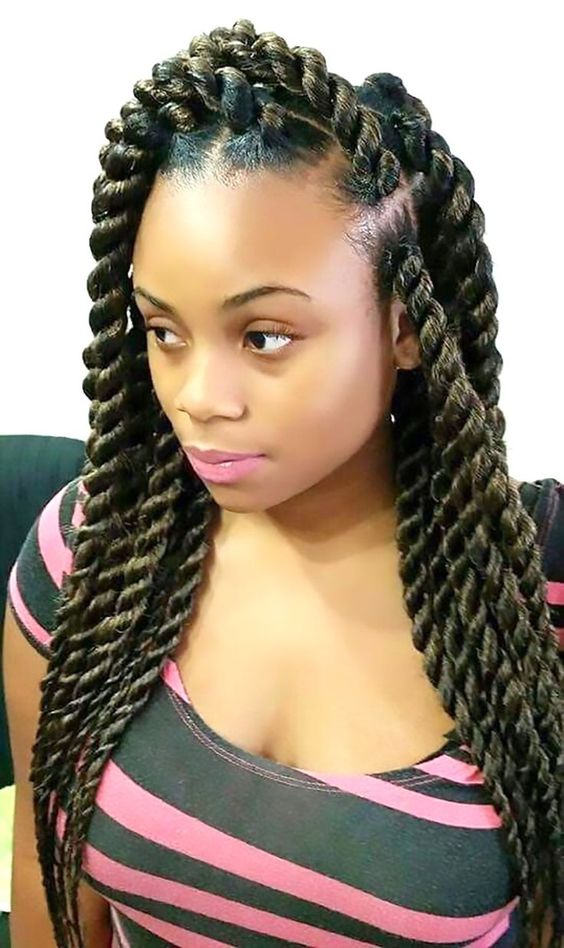 beautiful Many Braids Hairstyles for Oval Face