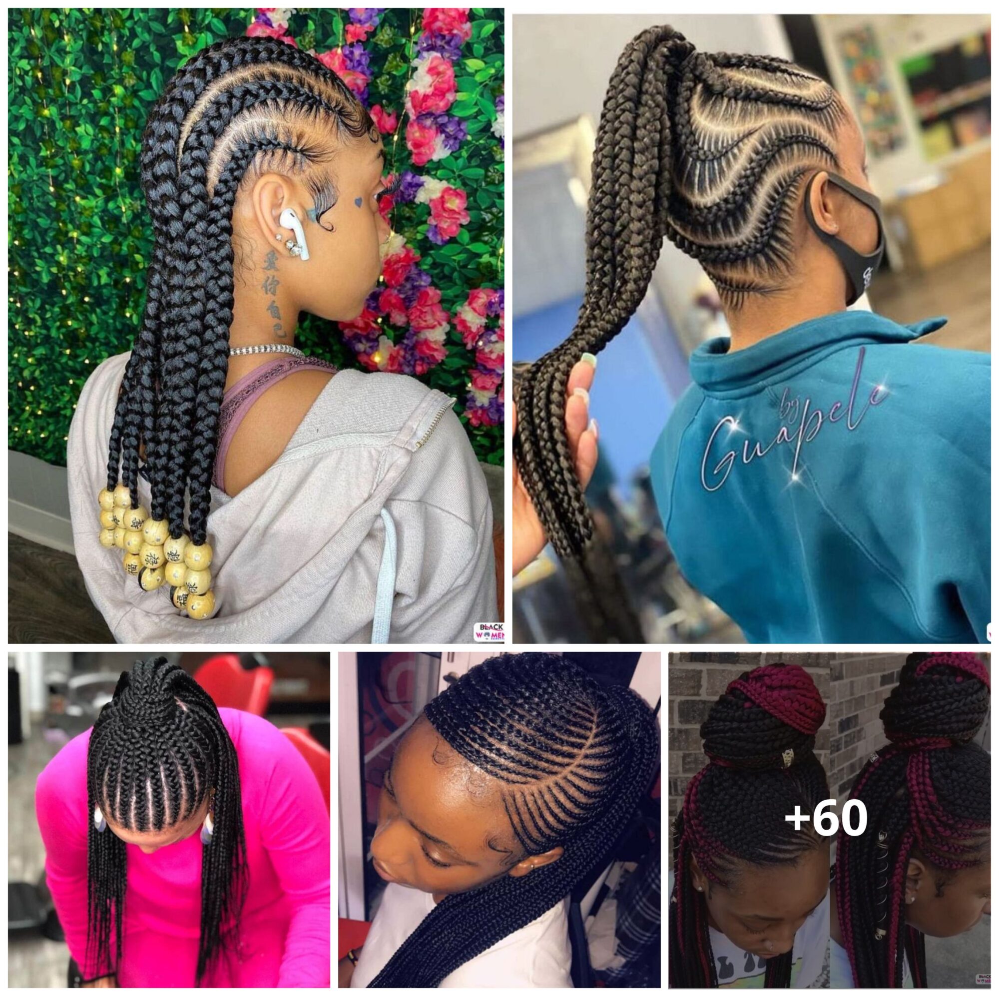 Cute Braids & Ghana-Weaving Hairstyles For 2024: Most Unique Hairstyles ...