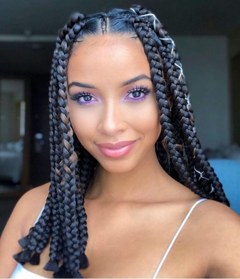 49 Easy Twist Braids Hairstyles 2021 Pictures with Simple Makeup