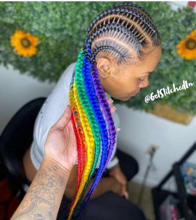 Trendy Braids & Ghana-Weaving Hairstyles For Beautiful Ladies In 2021