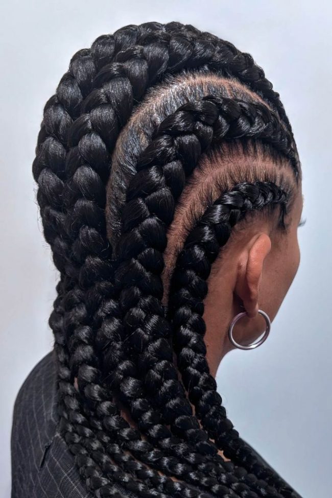 82 Photos: Beautiful Cornrow All-Back Styles For 2022