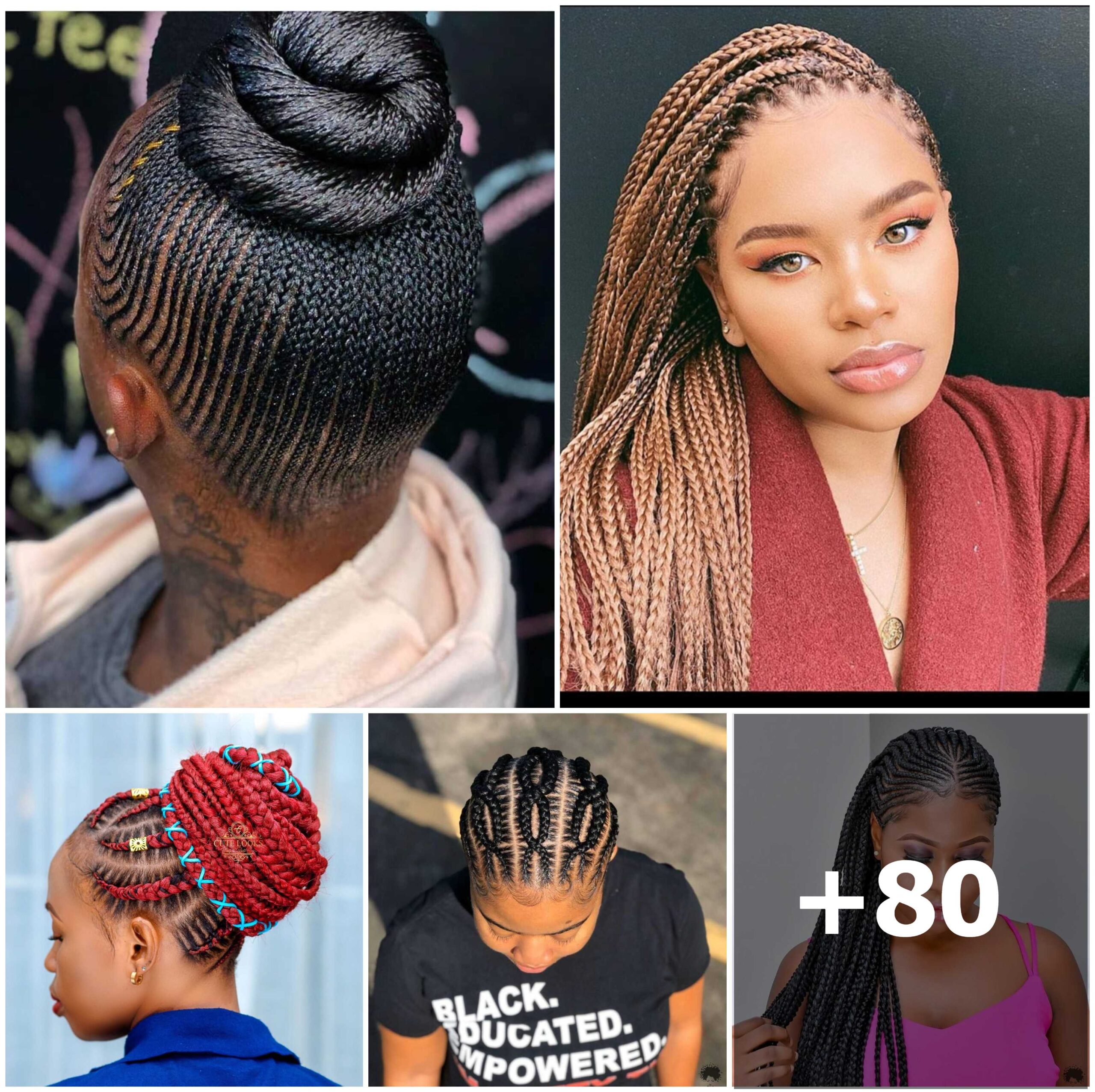 71 Best Ghana Braid Hairstyles For 2024: Amazing Ghana Braids To Try out This Season