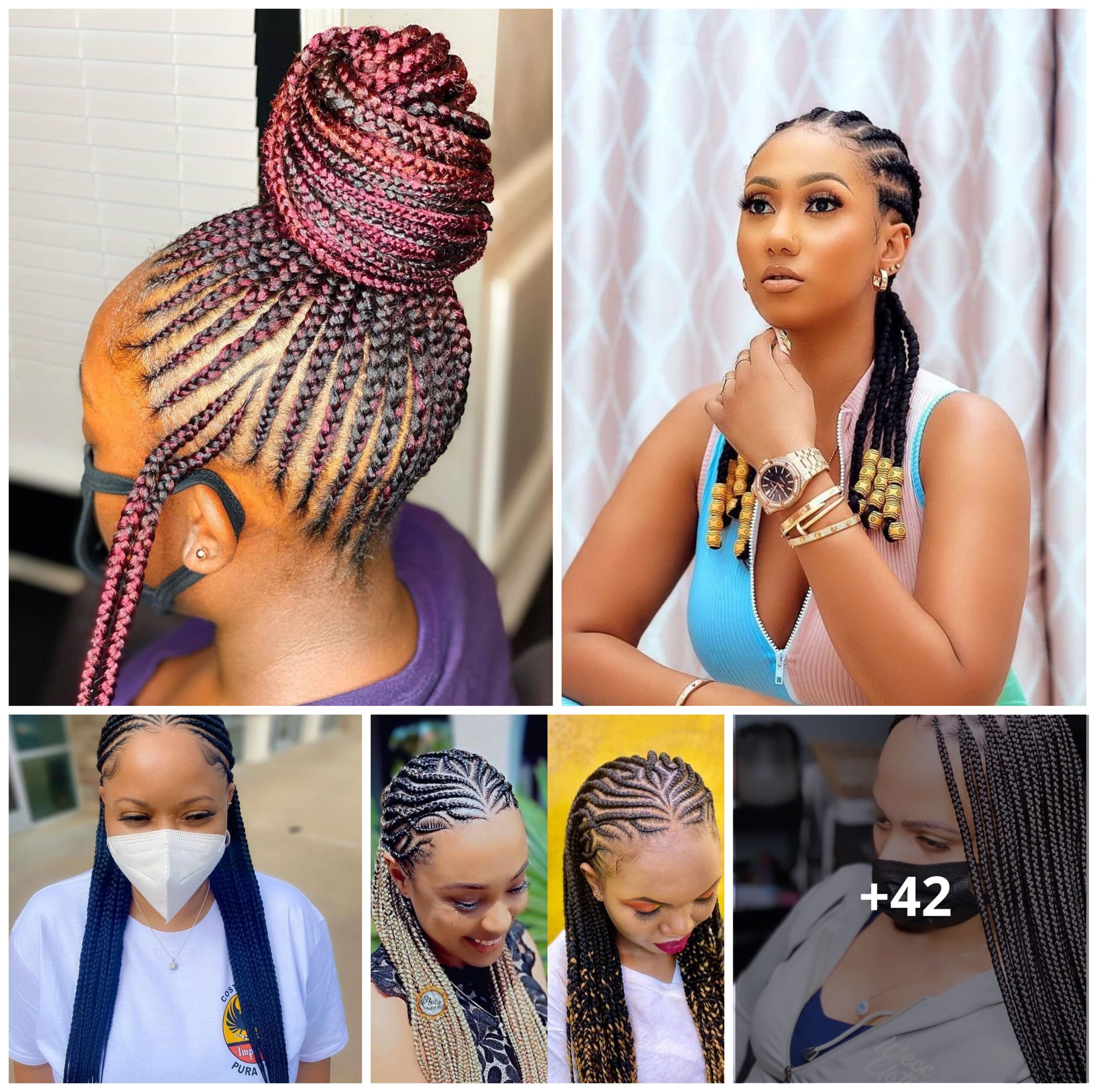 42 Ghana Hair Braids that Can Form Any Shape