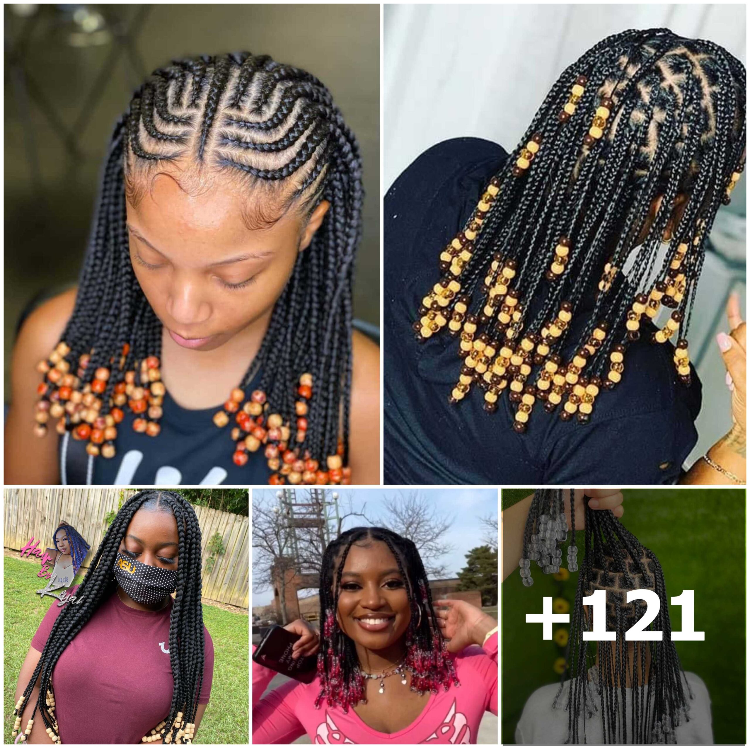 120+ Box Braids with Beads: Chic and Creative Styles for 2025