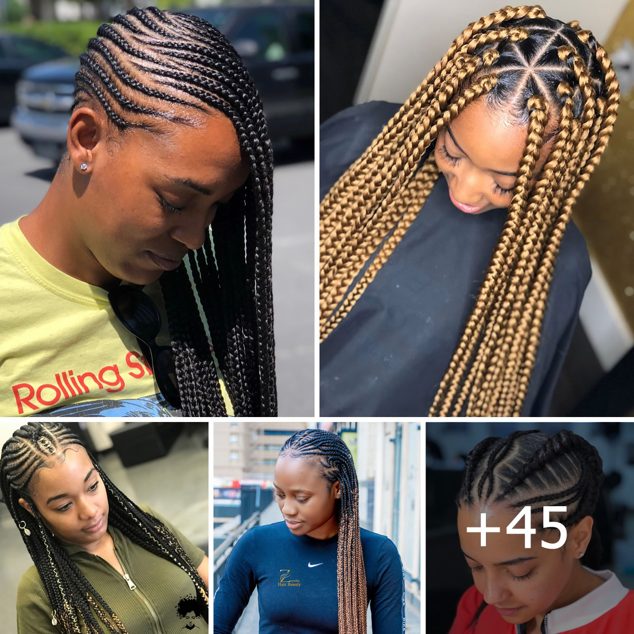 Y2k Braid Hairstyles for Black Girls | TikTok