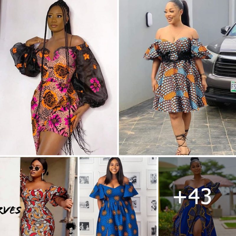 43 Latest Off Shoulder Ankara Gown Styles for Ladies 2022-2023