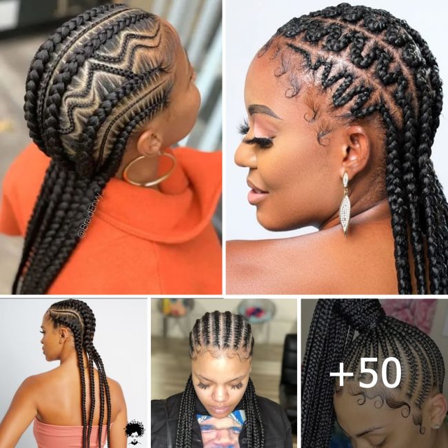 50 Coolest Stitch Braids Hair Ideas For 2023