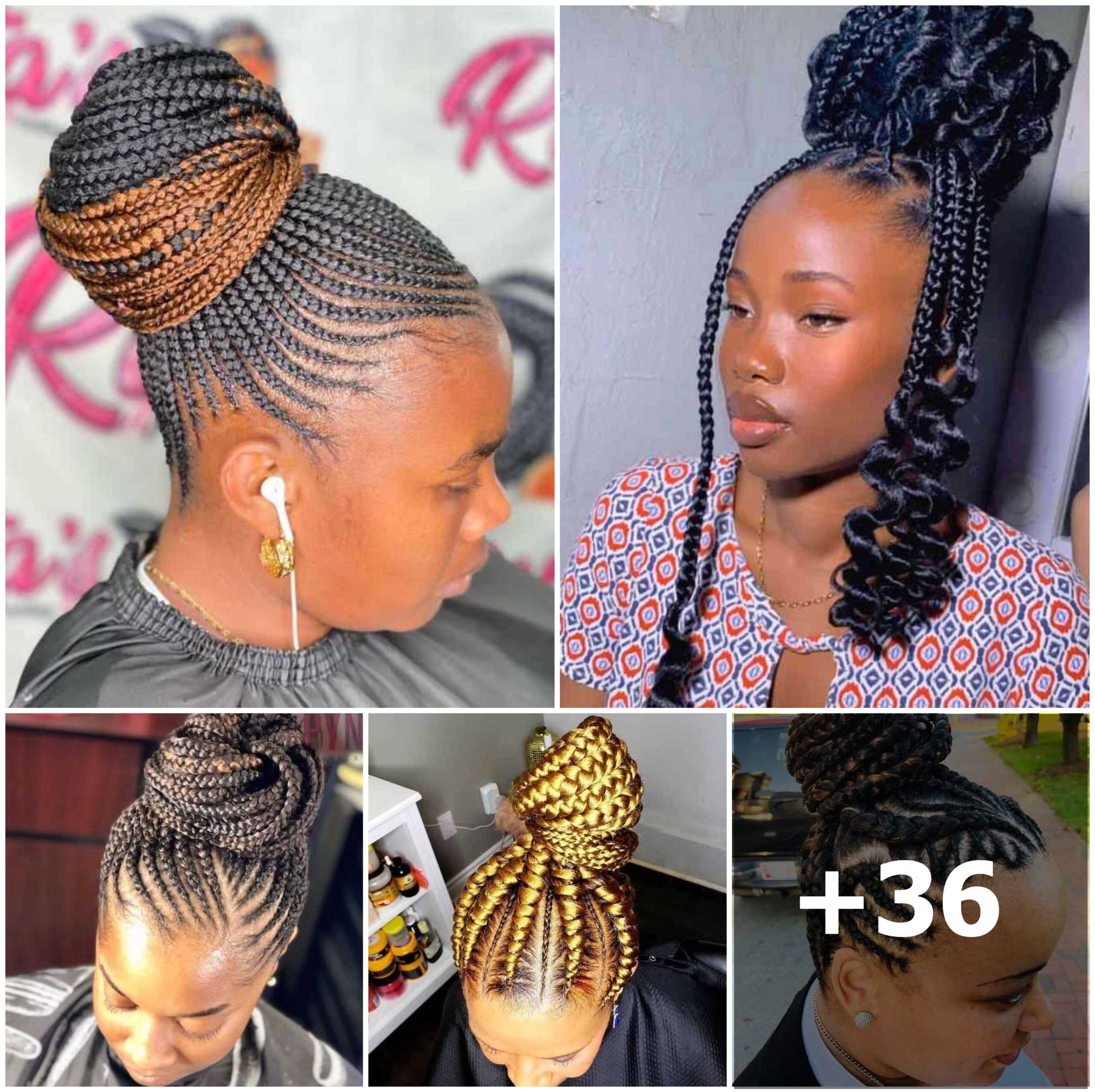 30+ Braided Updo Hairstyles for Black Hair 2024