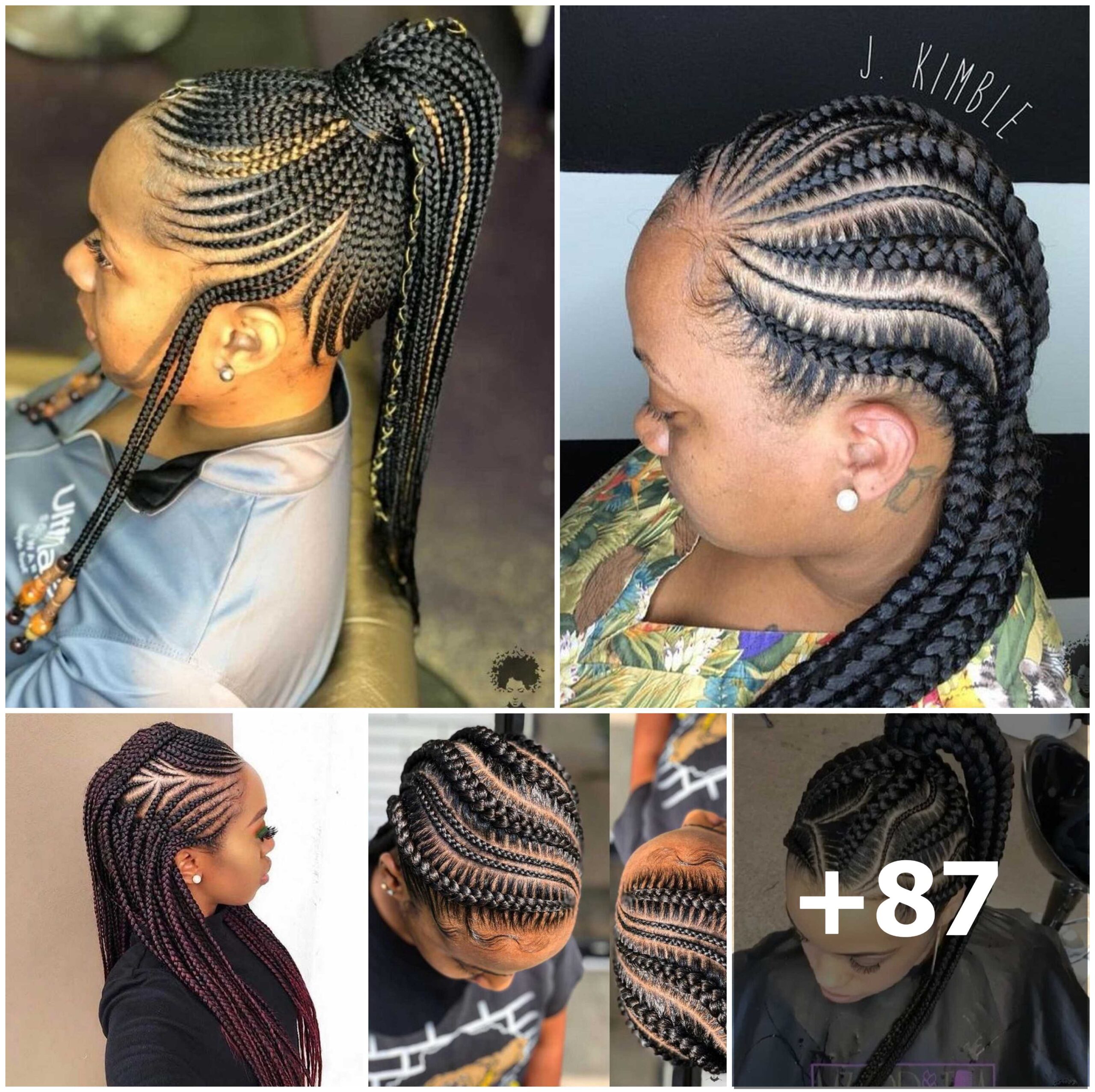 64 Best Ghana Braid Ideas to Copy for 2024