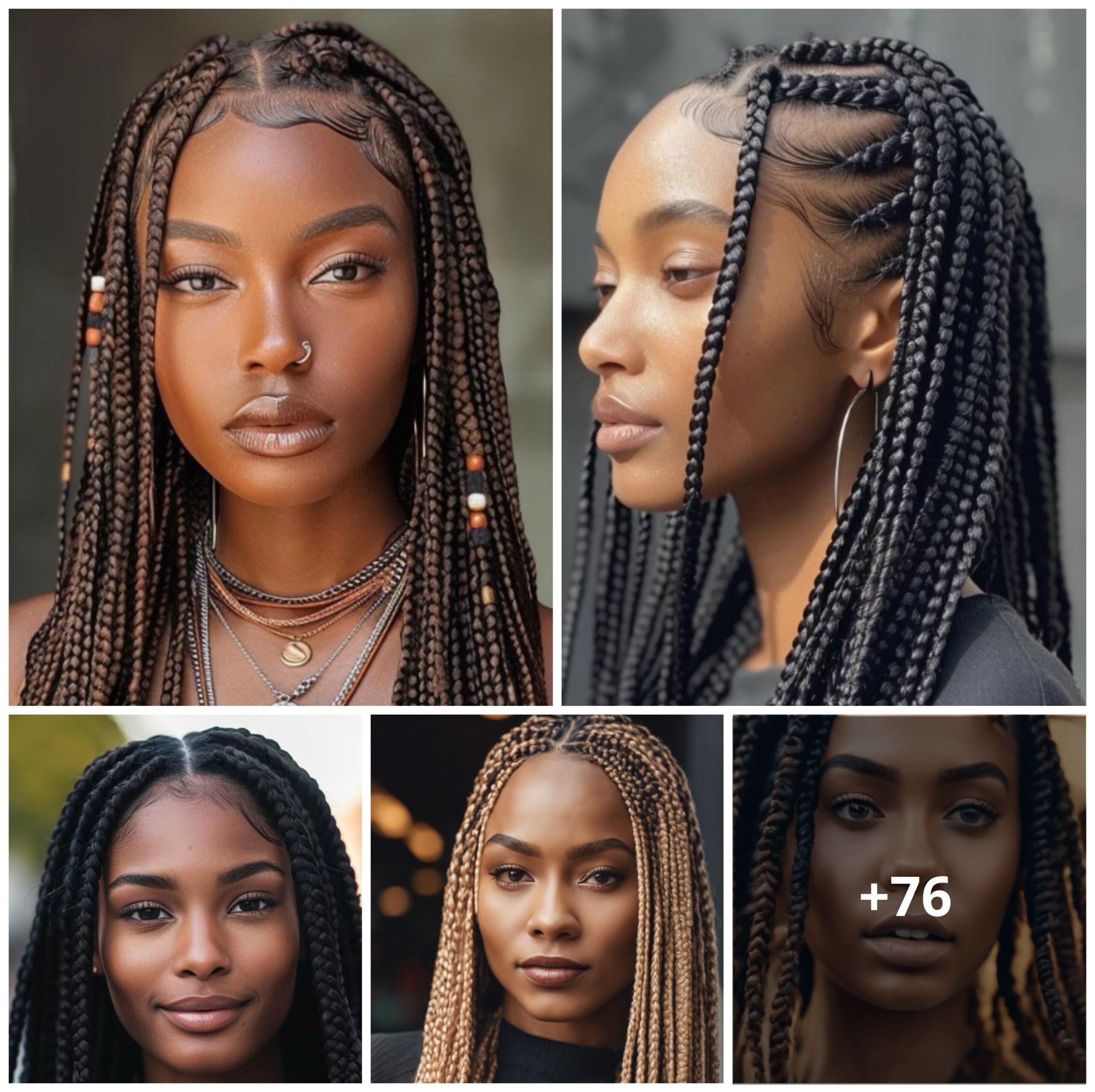 76 Stunning Box Braids Hairstyles for Women: Medium, Short, and Colorful Options