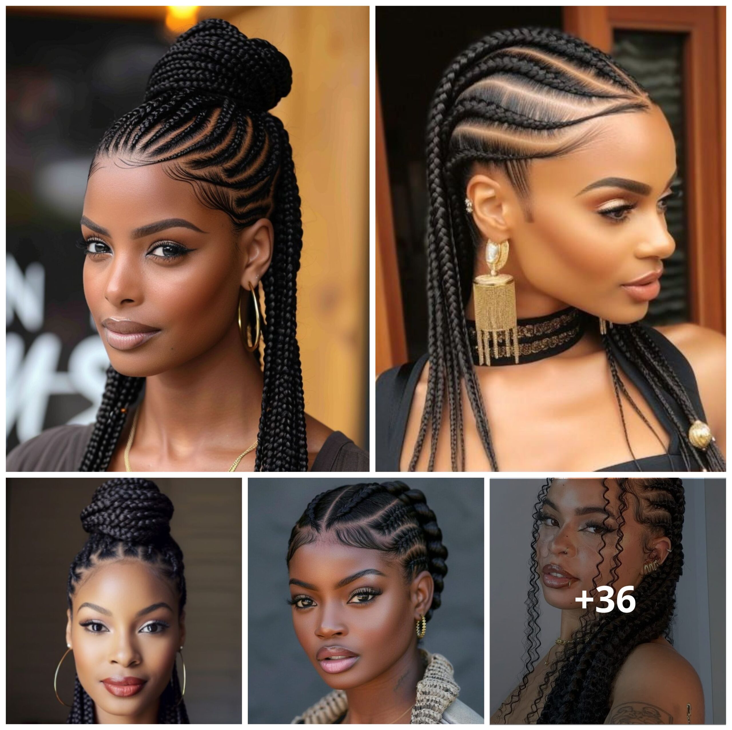 [PHOTOS] ~36 Ghana Braid Ideas to Copy for 2024