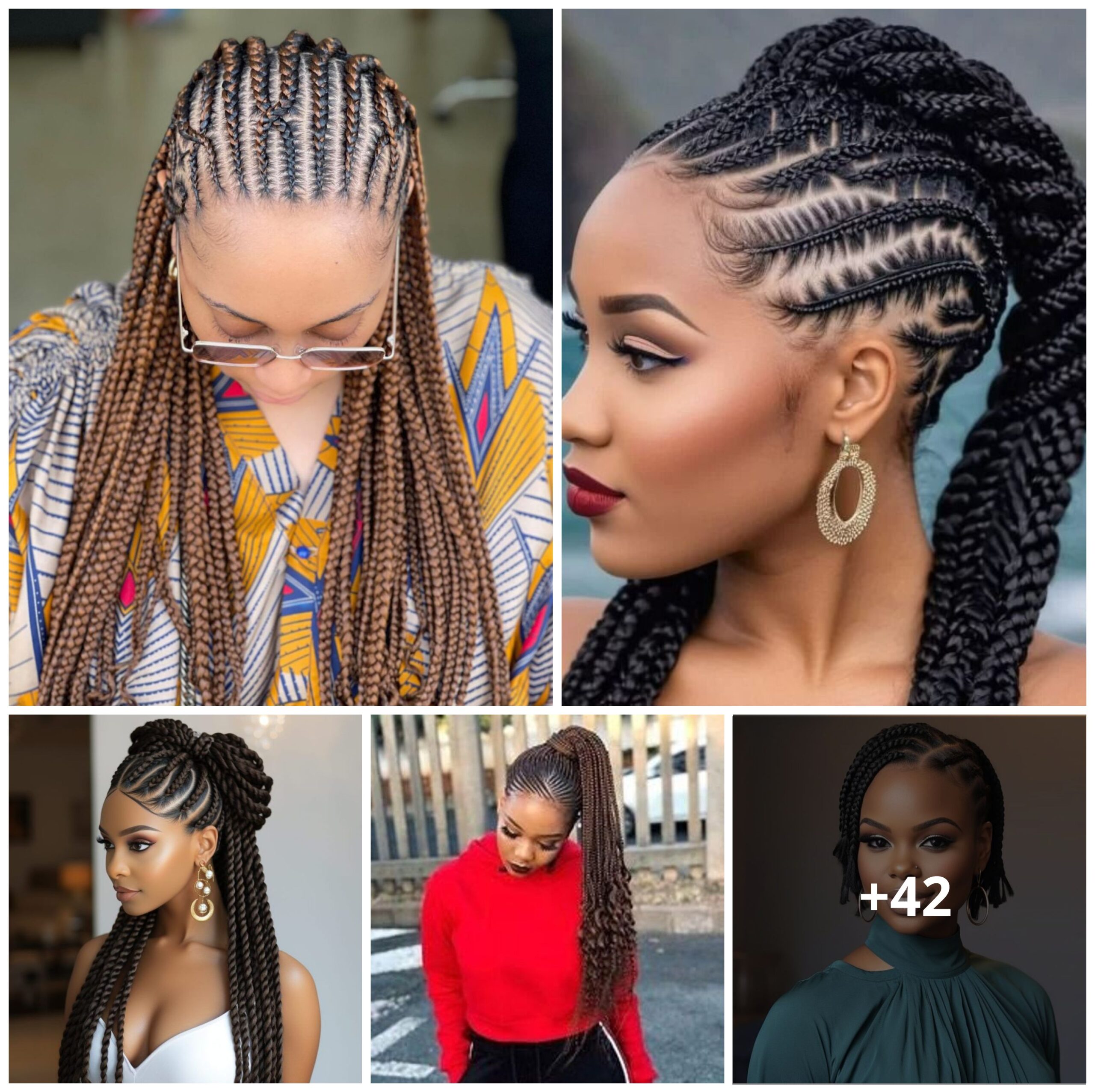 (Part 2) 42 Stunning Photos: Explore the Beauty and Diversity of Ghana Braided Hairstyles ‎