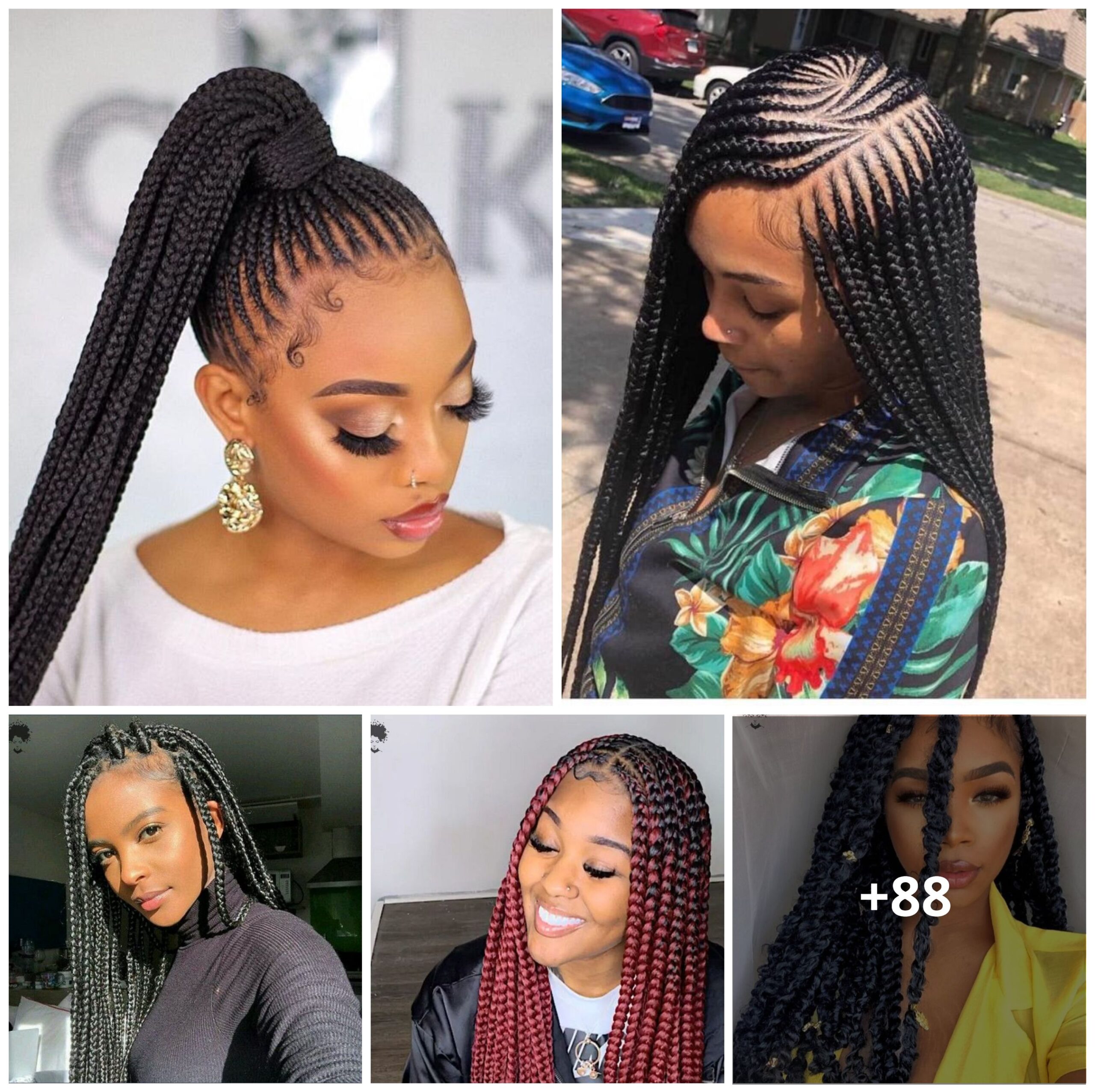 Stunning braided hairstyles with bold colors and sleek designs that are sure to turn heads. Perfect for making a stylish statement!