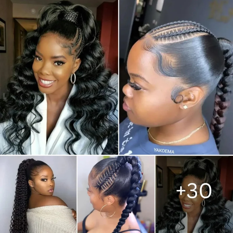 Ponytail braids hairstyles